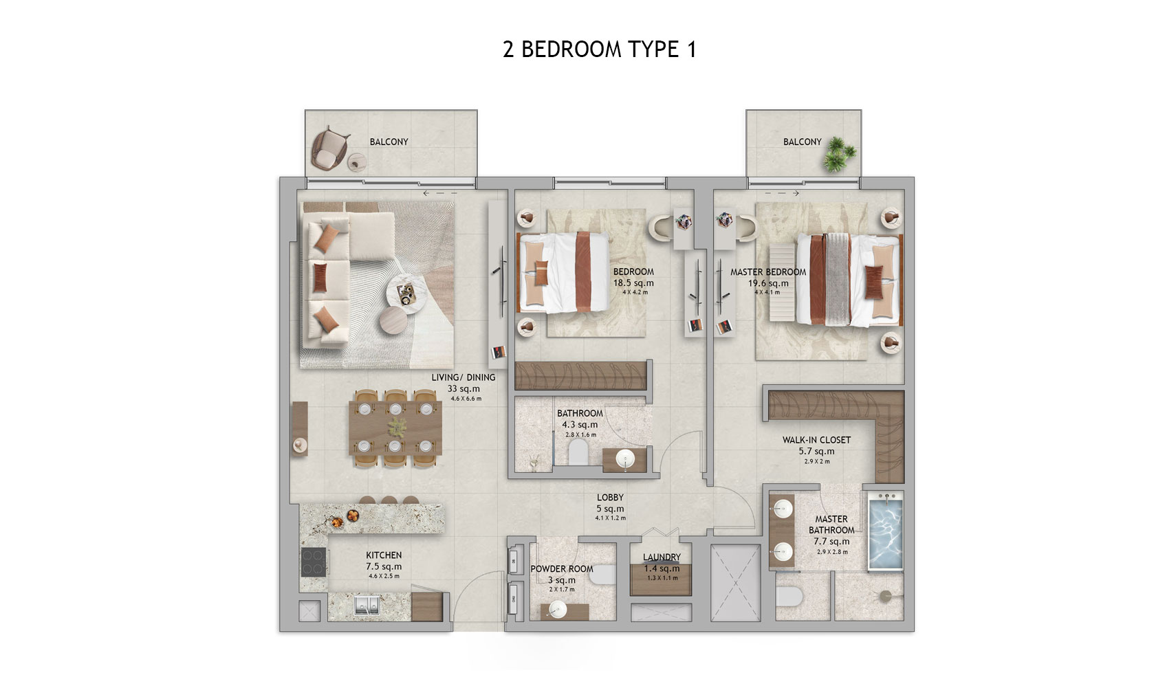 2 Bedroom