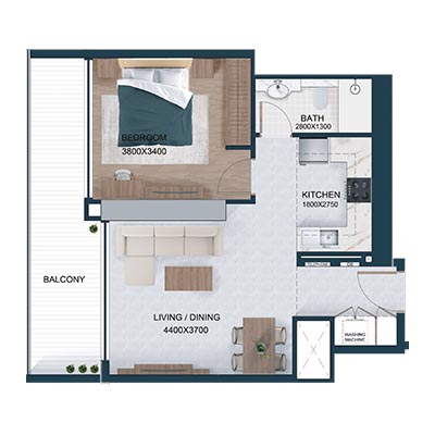 2 Bedroom