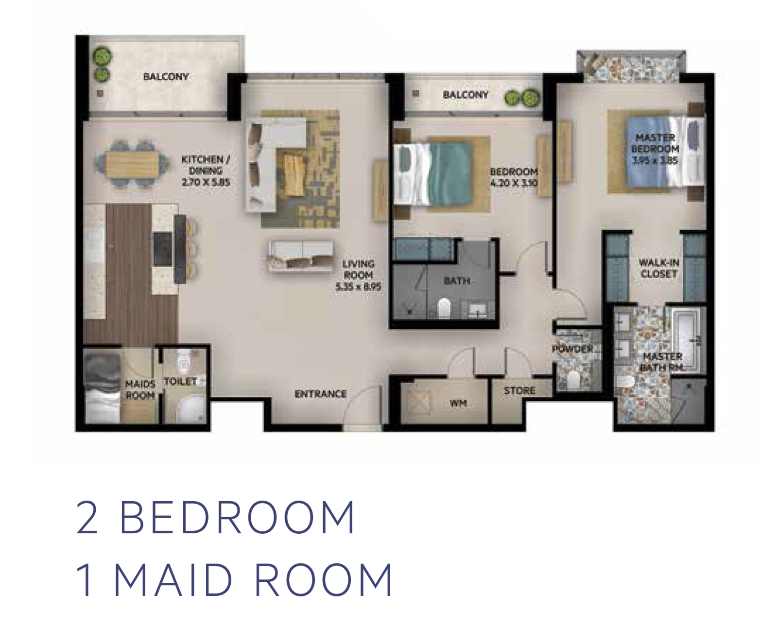 2 Bedroom