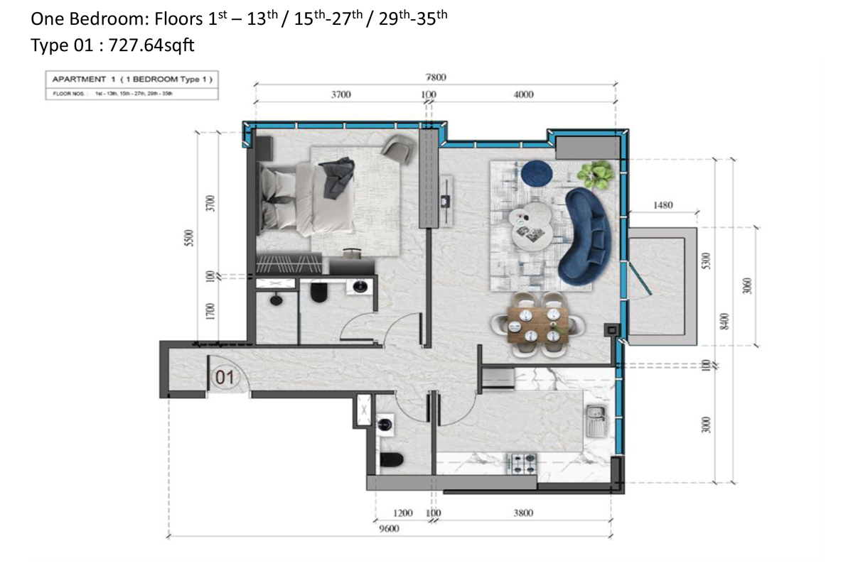 1 Bedroom