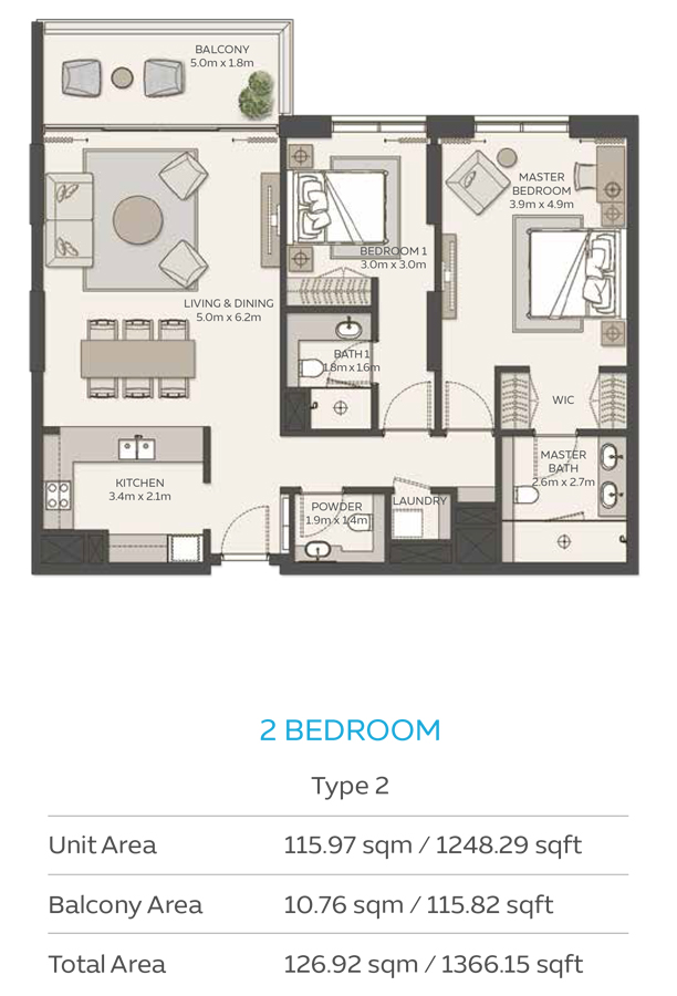 2 Bedroom