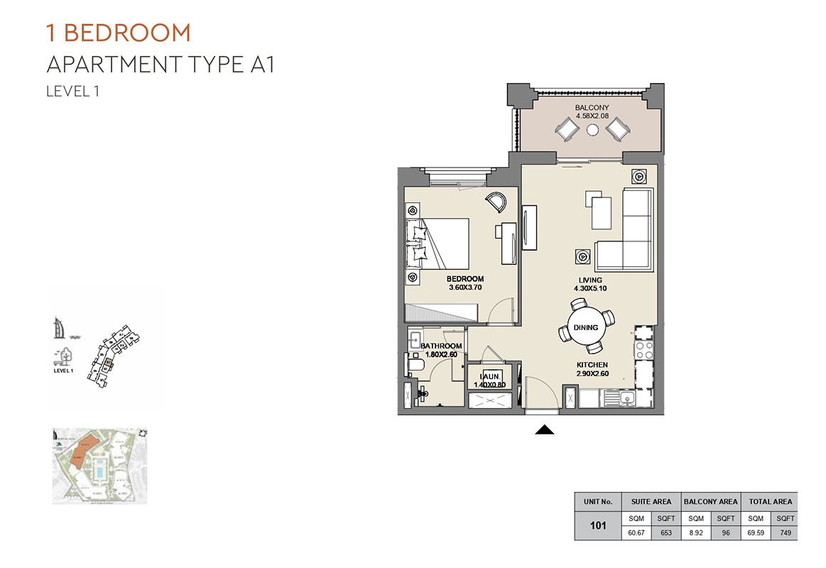 1 Bedroom