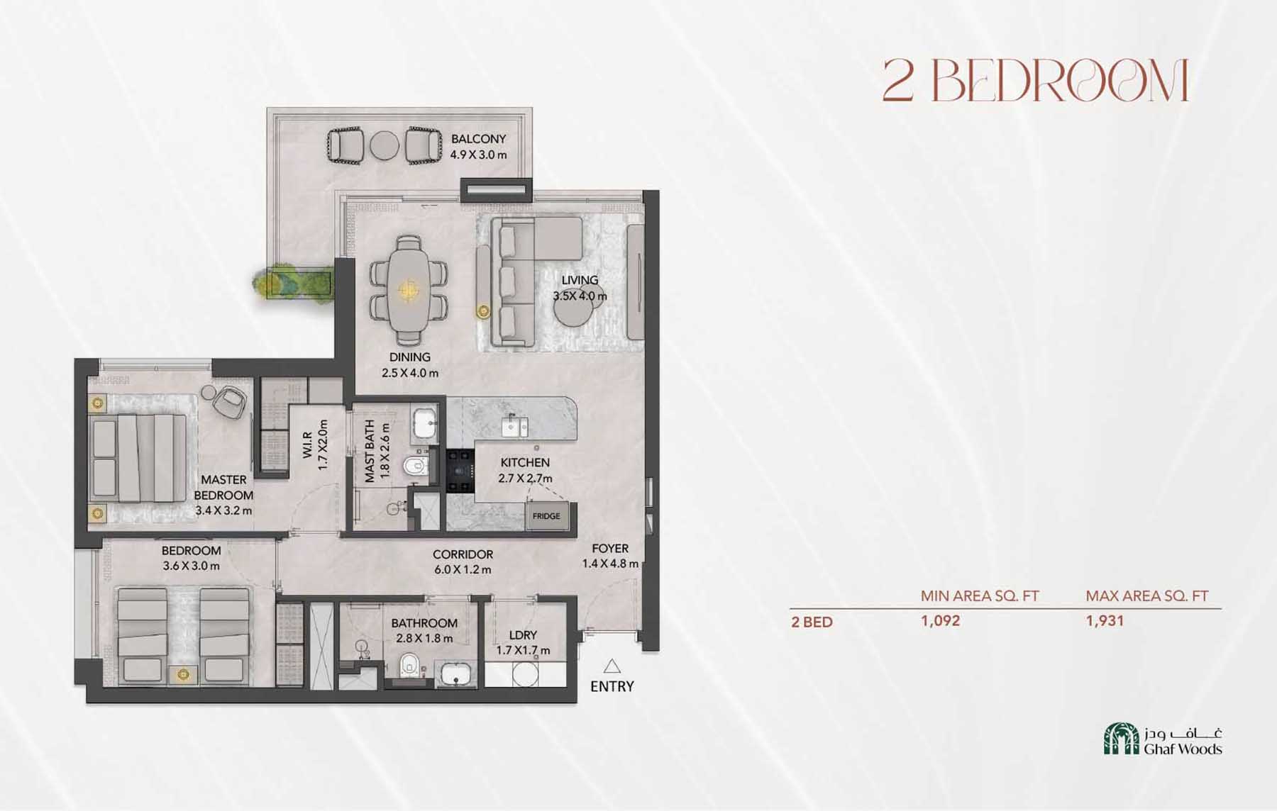 2 Bedroom